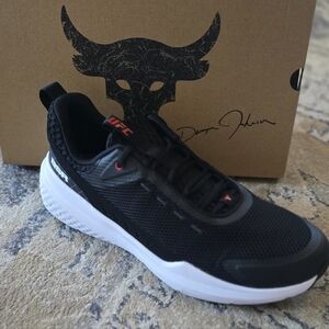 UFC Black and White Athletic Shoes